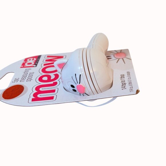 Joie Meow Cat Measuring Spoons Set Stackable Kitchen Gadget Gift Baking Cooking - Picture 5 of 8